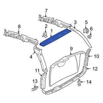 Mercedes-Benz OE - Rear Right Lower Liftgate Trim Cover