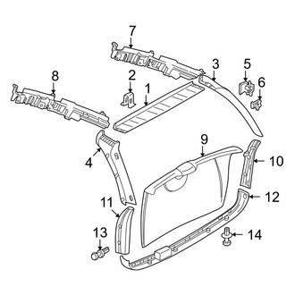 Mercedes-Benz OE - Lift Gate - Interior Trim (Base Wagon)