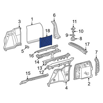 Mercedes-Benz OE - Rear Cargo Net