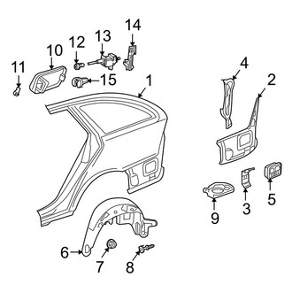 Mercedes-Benz OE - Quarter Panel & Components (Base Wagon)