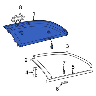 Mercedes-Benz OE - Rear Left Quarter Glass