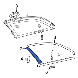 Mercedes-Benz OE - Rear Right Forward Quarter Panel Reveal Molding