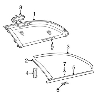 Mercedes-Benz OE - Quarter Panel - Glass (Base Wagon)