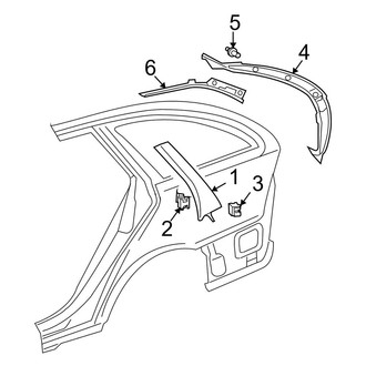 Mercedes-Benz OE - Quarter Panel - Interior Trim (Base Wagon)