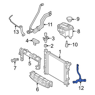 Mercedes-Benz OE - Lower Radiator Coolant Hose