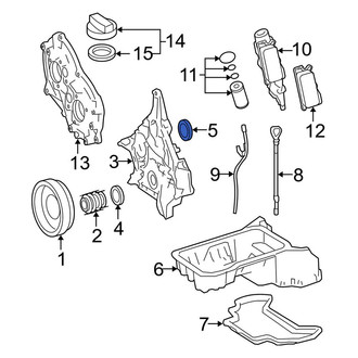 Mercedes-Benz OE - Front Engine Crankshaft Seal