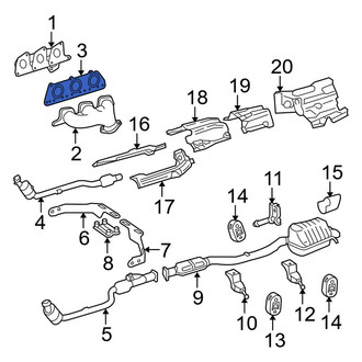 Mercedes-Benz OE - Exhaust Manifold Gasket