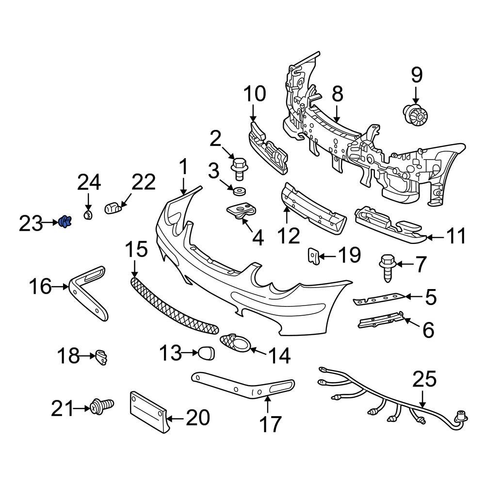 MercedesBenz OE 1688850067 Front Parking Aid Sensor Housing
