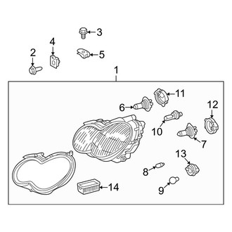 Mercedes-Benz OE - Front Lamps - Headlamp Components (Coupe)
