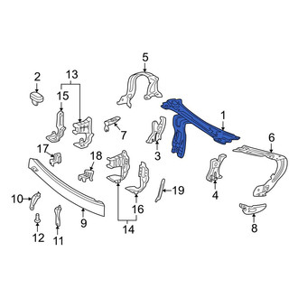 Mercedes-Benz OE - Front Upper Radiator Support Tie Bar