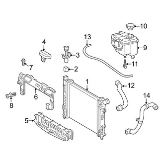 Mercedes-Benz OE - Cooling - Radiator & Components (Coupe 2.3L)