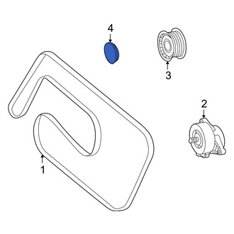 Mercedes-Benz OE - Accessory Drive Belt Idler Pulley Cap