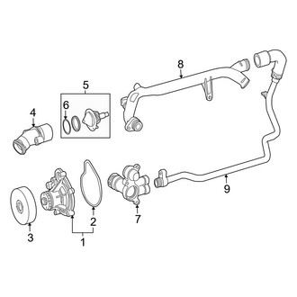 Mercedes-Benz OE - Cooling - Water Pump (Coupe 1.8L)