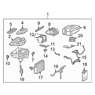 Mercedes-Benz OE - Air Conditioner & Heater - Evaporator & Heater Components (Coupe)
