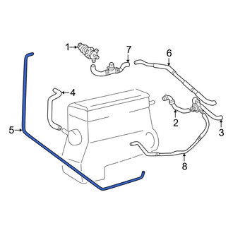 Mercedes-Benz OE - HVAC Heater Hose