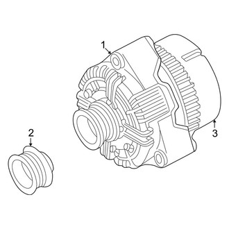 Mercedes-Benz OE - Electrical - Alternator (Kompressor Coupe 2.3L)