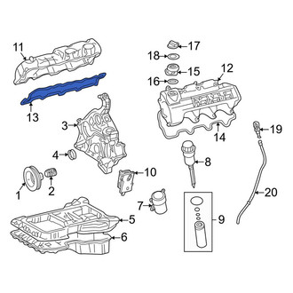 Mercedes-Benz OE - Right Engine Valve Cover Gasket