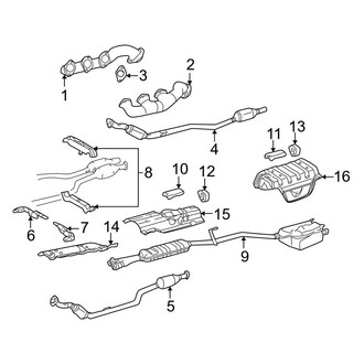 Mercedes-Benz OE - Exhaust System - Exhaust Components (Coupe)