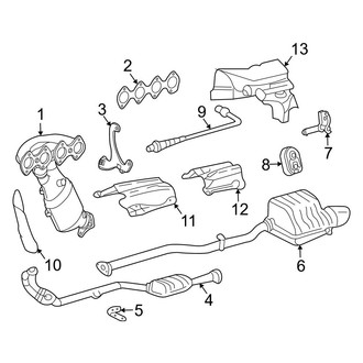 Mercedes-Benz OE - Exhaust System - Exhaust Components (Coupe 1.8L)