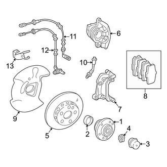 Mercedes-Benz OE - Front Suspension - Brake Components (Coupe)