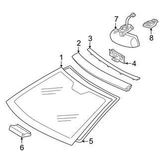 Mercedes-Benz OE - Windshield - Glass (Coupe)