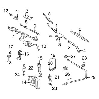Mercedes-Benz OE - Windshield - Wiper & Washer Components (Coupe)