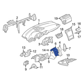 Mercedes-Benz OE - Radio Bracket