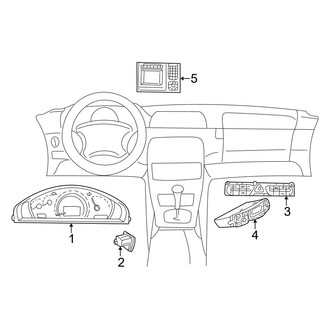 Mercedes-Benz OE - Instrument Panel - Cluster & Switches (Kompressor Coupe)