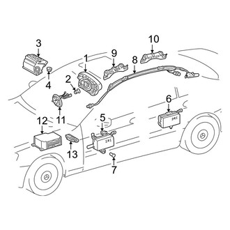 Mercedes-Benz OE - Restraint Systems - Air Bag Components (Coupe)