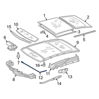 Mercedes-Benz OE - Left Sunroof Cable