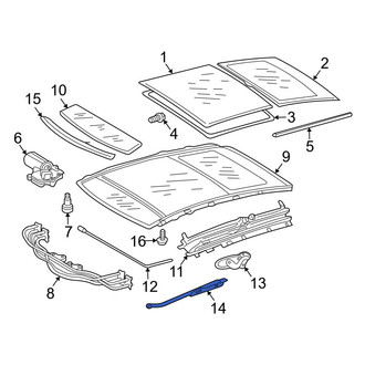 Mercedes-Benz OE - Left Sunroof Lifter