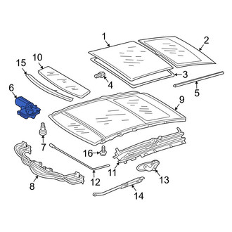 Mercedes-Benz OE - Sunroof Motor