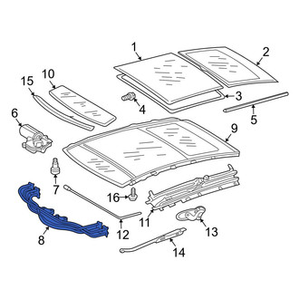 Mercedes-Benz OE - Right Sunroof Cable