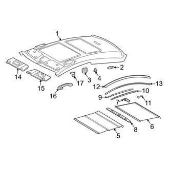 Mercedes-Benz OE - Roof - Interior Trim (Coupe)