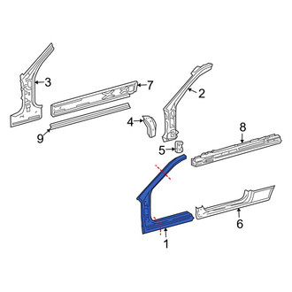 Mercedes-Benz OE - Left Outer Body A-Pillar