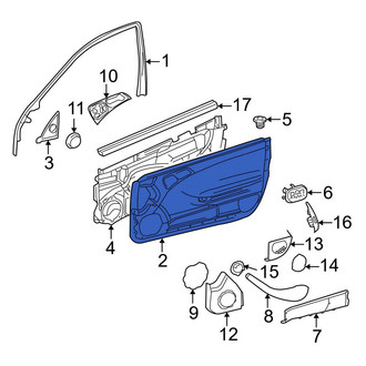 Mercedes-Benz OE - Front Left Inner Door Interior Trim Panel