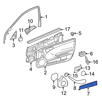 Mercedes-Benz OE - Front Right Door Trim Panel Pocket