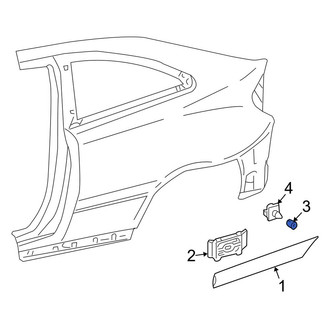 Mercedes-Benz OE - Lower Exterior Molding Clip