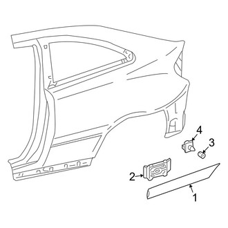 Mercedes-Benz OE - Quarter Panel - Exterior Trim (Coupe)