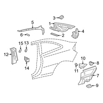 Mercedes-Benz OE - Quarter Panel - Interior Trim (Coupe)