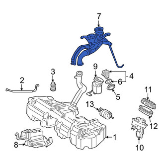 Mercedes-Benz OE - Upper Fuel Tank Filler Neck
