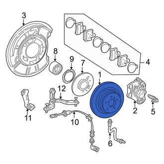 Mercedes-Benz OE - Rear Disc Brake Rotor