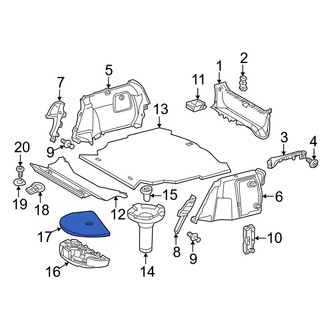 Mercedes-Benz OE - Rear Floor Jack Cover
