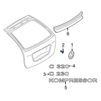 Mercedes-Benz OE - Hatch Emblem Grommet