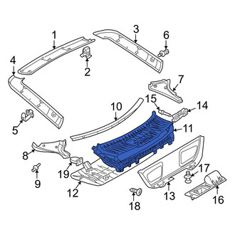 Mercedes-Benz OE - Rear Liftgate Trim
