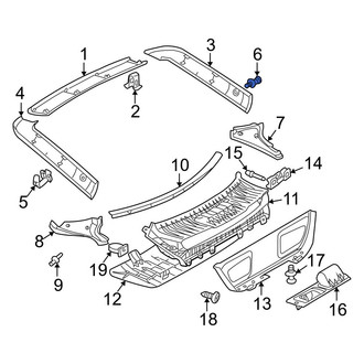 Mercedes-Benz OE - Liftgate Trim Cover Cap