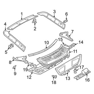 Mercedes-Benz OE - Lift Gate - Interior Trim (Coupe)