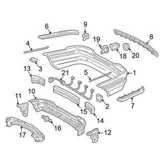 Mercedes-Benz OE - Rear Bumper - Bumper & Components (Coupe)