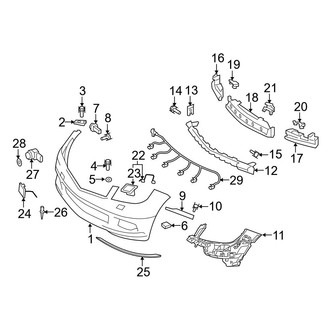 Mercedes-Benz OE - Front Bumper - Bumper & Components (Sedan)