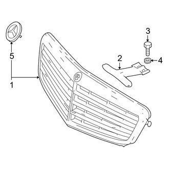 Mercedes-Benz OE - Front Bumper - Grille & Components (Sedan)